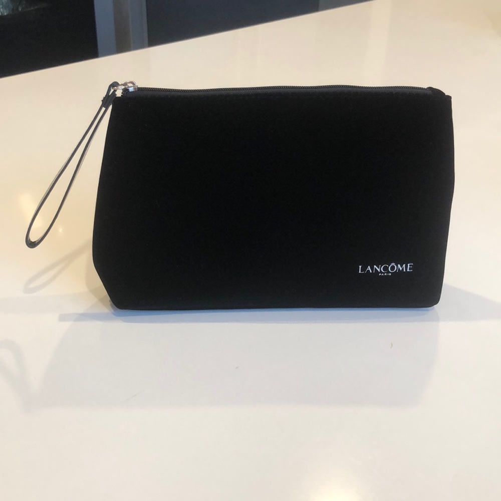 Brand New Lancôme black suede Makeup Pouch
